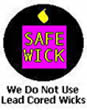 We only use 100% Lead Free Wicks!